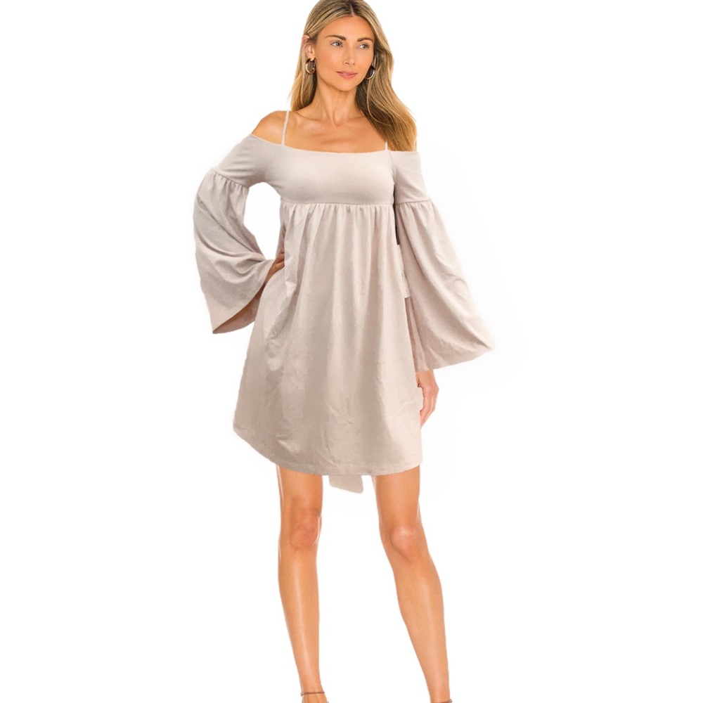 NWT Susana Monaco Nude Bell Sleeve Dress
